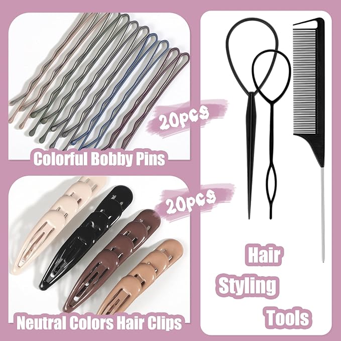 Neutral Colors Hair Accessories for Girl Back to School Gift