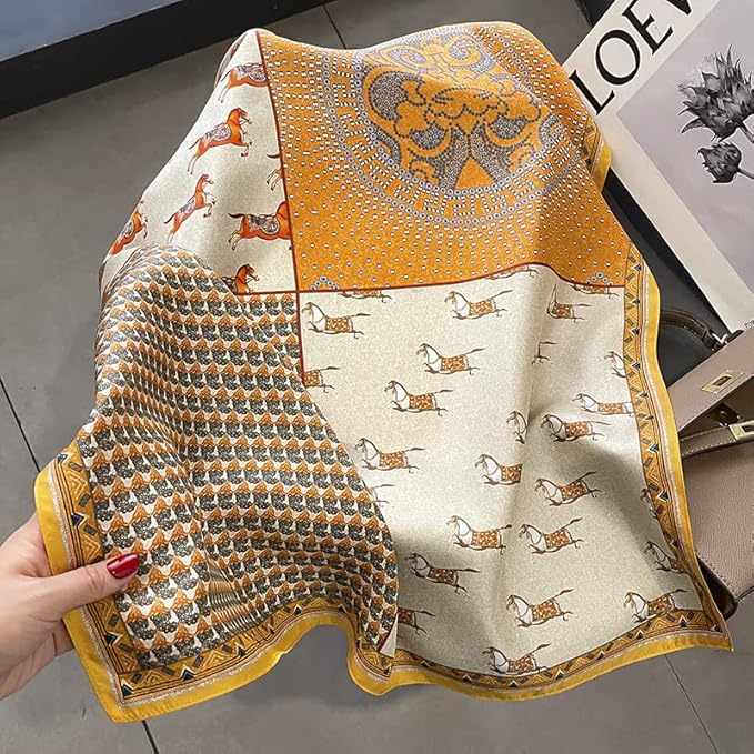 100% Pure Mulberry Silk Scarfs 26"x26" Square Scarf Women Neckerchief Headscarf hair scarf bandana Gift Packed