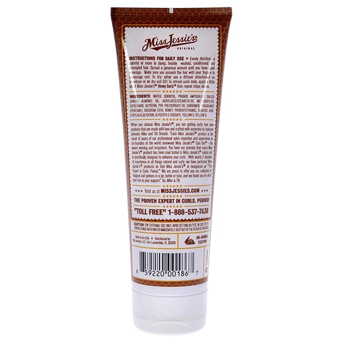 Miss Jessie's Honey Curls Unisex Emulsion 8.5 oz (Pack of 2)