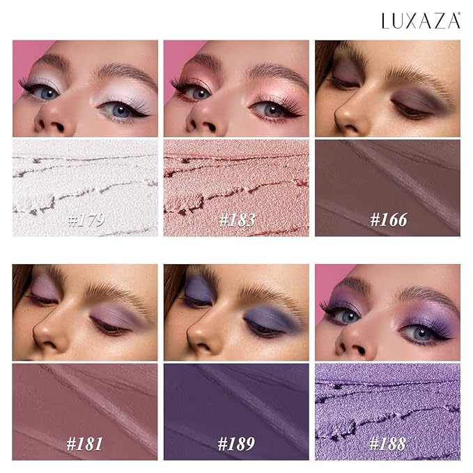 Neutral Eyeshadow Stick Makeup Set, Pink and Purple Metallic Shimmer Matte Cream Eye Shadow Eyeliner Brightener Pencil Crayon - PURPLE MARTINI