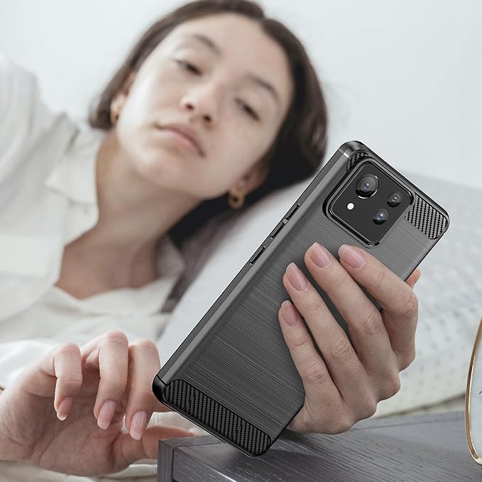 for ASUS Zenfone 11 Ultra Phone case, Shockproof, Scratch Resistant Carbon Fiber Jacket, Soft TPU,for Zenfone 11 Ultra case (Black)