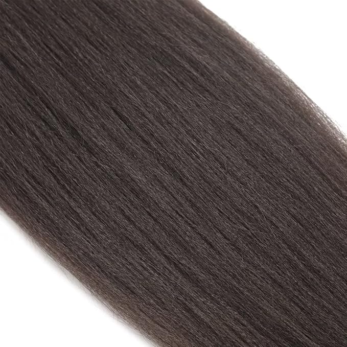 8 Packs Braiding Hair,24 Inch Yaki Texture Braiding Hair Pre Stretched,Knekalon Braid Hair Extensions, Hot Water Setting Hair Braids(24''-8packs,4)