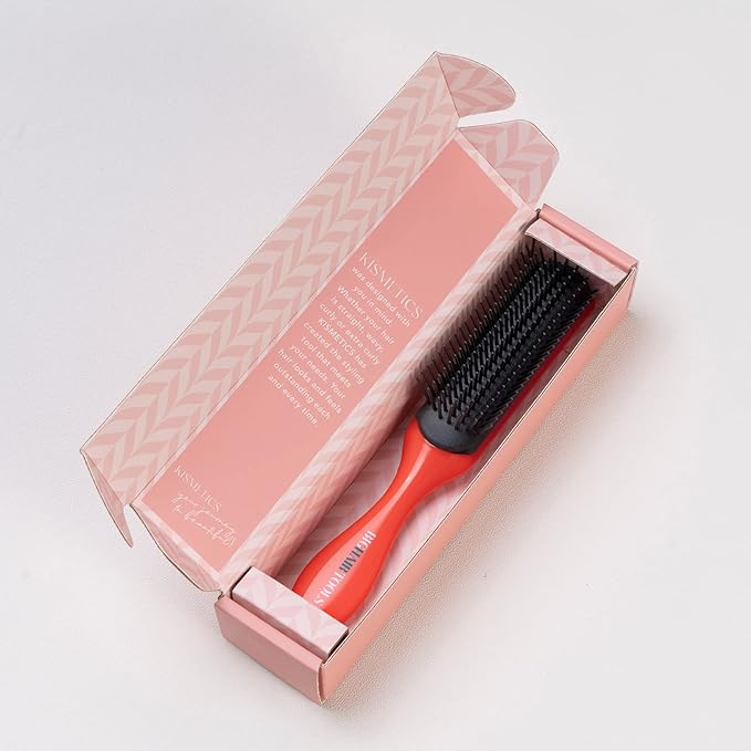 Big Hair Tools, Carbon Styling Brush, Withstand High Heat, Reduce Static for Curly, Wavy, Long, Thick Hair