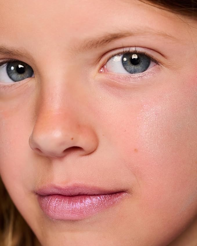 YAWN Daydreamer Lip + Cheek Palette for Kids | Talc-Free Shimmery Cream Shadows | 4 Buildable Colors for Lips, Blush & Highlighter | Non-Toxic, Cruelty-Free, Vegan | Safe for Ages 3+ | Made in USA
