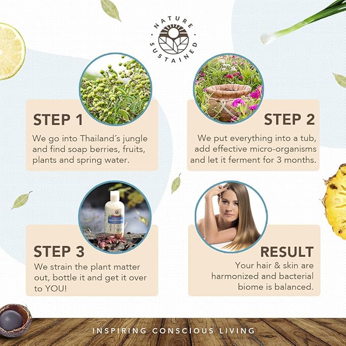 Organic Fragrance Free Conditioner - Gentle Unscented Natural Sensitive Skin Conditioner - Raw Wildcrafted Probiotic Hypoallergenic Hydrating Conditioning Wash for All Hair - 9 Oz