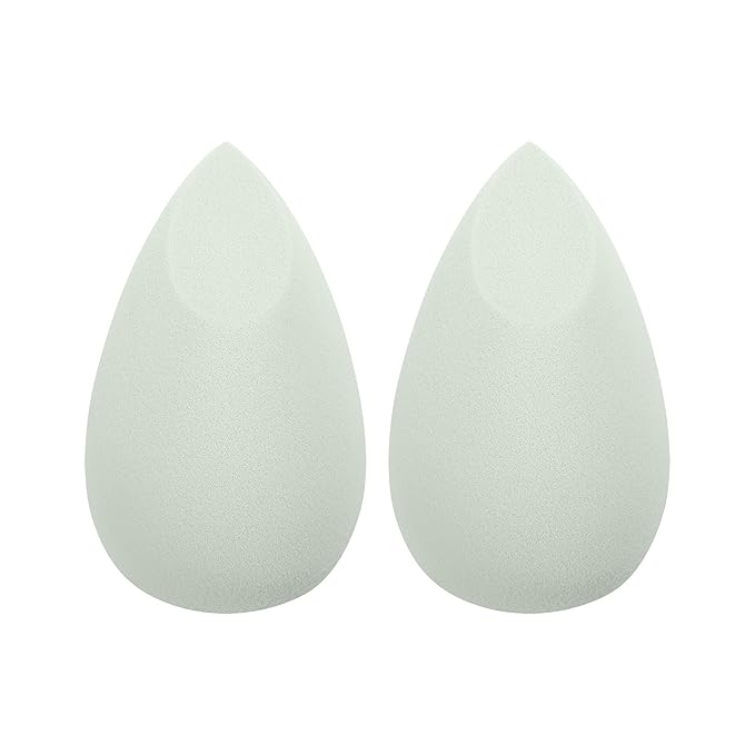 EcoTools Blurring Blender Makeup Sponge Duo, Makeup Blender Sponge For Blurred Skin, For Liquid & Cream Foundation, Cloud Coverage Memory Foam, Eco Friendly & Latex Free, Cruelty-Free & Vegan, 2 Count