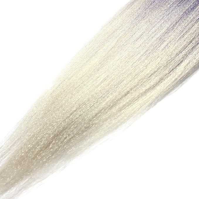 1b-Purple-Silver Pre stretched Braiding Hair 8 Packs Pre feathered Braid Hair Extensions 36 Inches Hair Braids