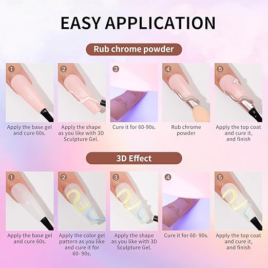 15g 3D Nail Gel Sculpting Gel Nail Art Glue for Nail Art Designs DIY Nail Craving Molding Gel for 3D Gel Nail Art Polish Painting Drawing Gel Sculpture Gel Nail Decoration Manicure Clear