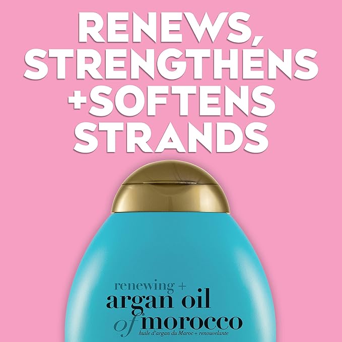 OGX Renewing + Argan Oil of Morocco Conditioner, 25.4 Ounce Salon Size, Blue (Pack of 2)