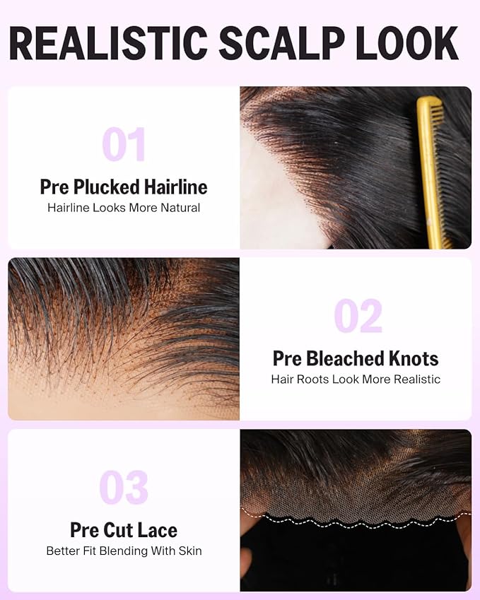 6x5 Bob Wig Human Hair Upgraded Wear and Go Glueless Wigs Loose Curly Bob Wig Pre Cut Lace Closure Wig Pre Plucked Bleached Tiny Knots Bob Wig 14 Inch
