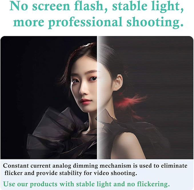 Phone Video Rig QYPENT Handheld LED Ring Light Selfie Light Phone Video Stabilizer for Camera, Smartphone, Action Camera, YouTube, Setup, Filmmaking, Makeup, Vlogging (YM200 RGB)