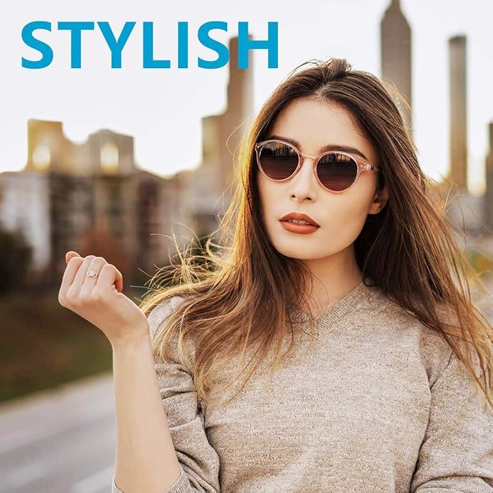 ZENOTTIC Polarized Round Sunglasses, Stylish Sunglasses for Men and Women Retro Classic, Multi-Style Selection