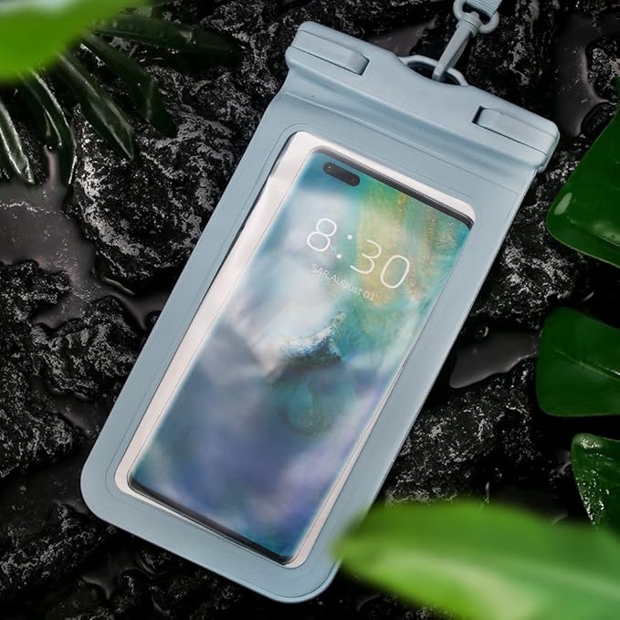 6 pcs Waterproof Phone Pouch Universal Phone Waterproof Case Compatible for iPhone 11 13 12 Max Pro XS Samsung Galaxy s22 s10 Up to 6.9", IPX8 Plastic Cell Phone Dry Bags