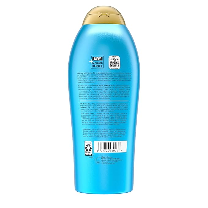 OGX Renewing + Argan Oil of Morocco Conditioner, Repair Conditioner & Argan Oil Helps Strengthen & Repair Dry, Damaged Hair, Paraben-Free, Sulfate-Free Surfactants, 25.4 fl. oz