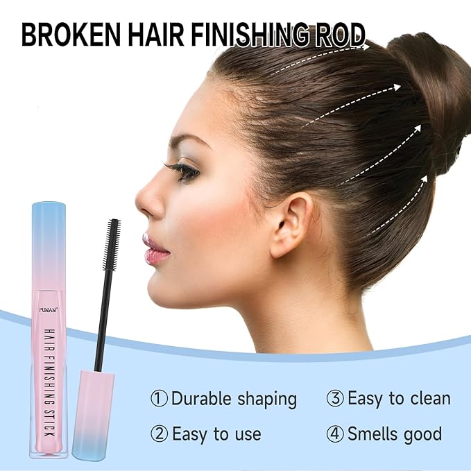 2 Pcs Hair Wax Stick,Hair Finishing Stick for Edge Control,Wax Stick for Flyaway,Edge Frizz Baby Hairs Control,Slick Back Hair,Not-Greasy