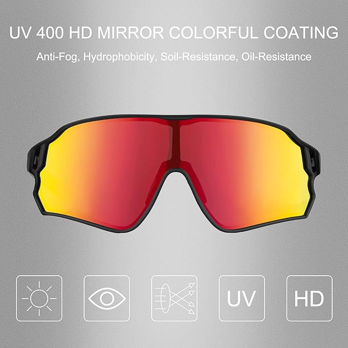 ROCKBROS Polarized Sunglasses UV Protection for Women Men Cycling Sunglasses