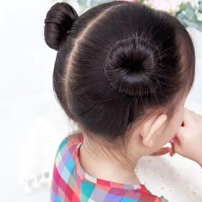 8Pcs Hair Bun Maker Lazy Hair Curler Bun Clips Magic Hair Styler Black Sponge French Deft Maker Flexible Chignon Donut Quick Twister Hair Styling Accessories for Women Girls