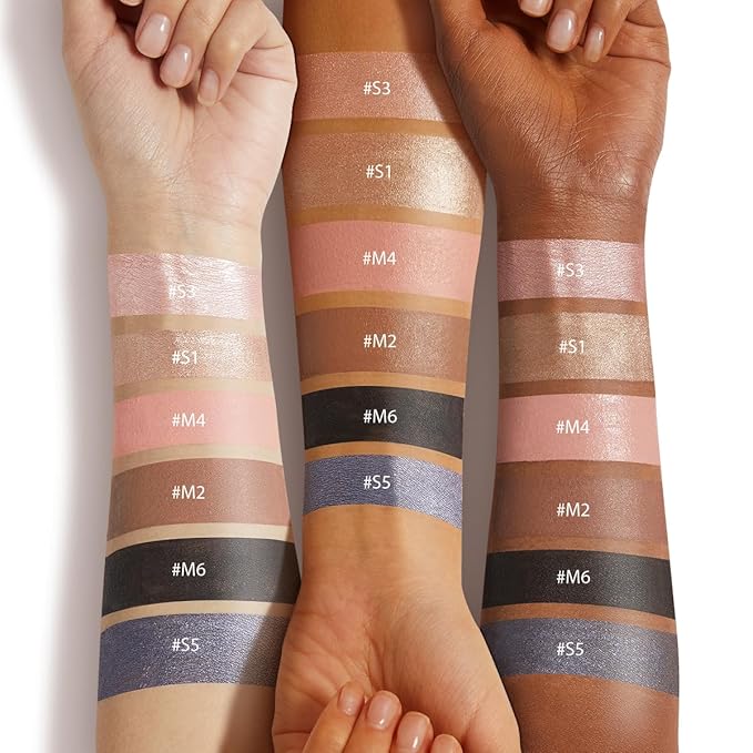 Multi-Purpose Makeup Stick, Cream Shimmer Matte, Eyeshadow Highlighter Makeup Eye Brightener Contour Bronzer Eyebrow Pencil #S1M2