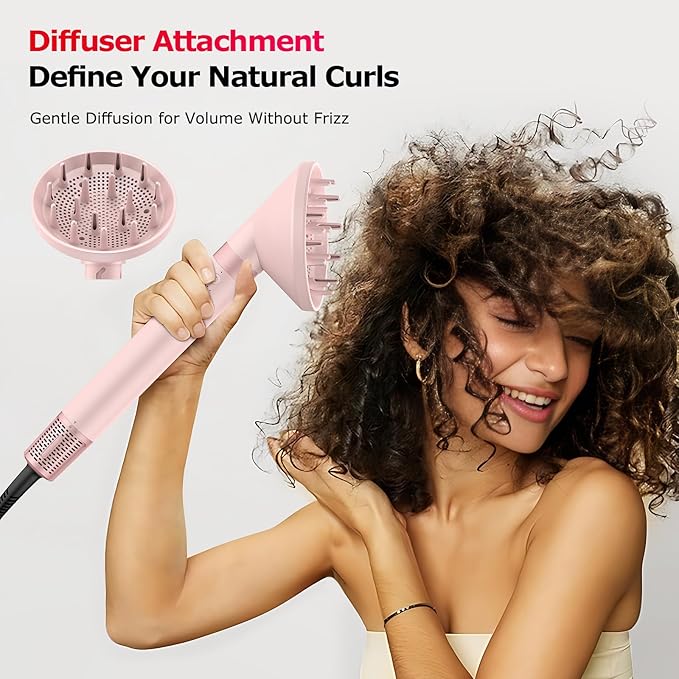 5 in 1 High Speed Hot Air Comb Set 5 in 1 with Diffuser