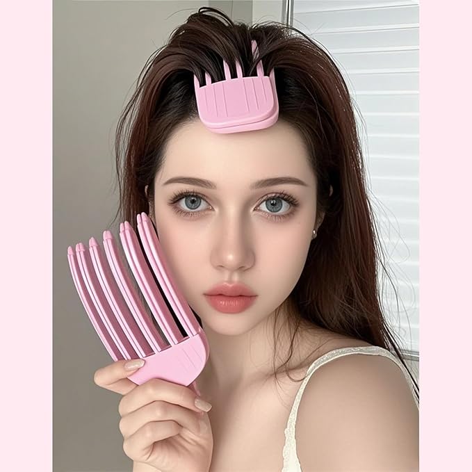 2Pack Hair Volume Clips,Volume Hair Clips for Fluffy Bangs, Easy High Crown Volumizing Hair Clips for Women,Root Clips for Curly Hair Volume Tool Natural Voluminous Look. (normal,Pink)