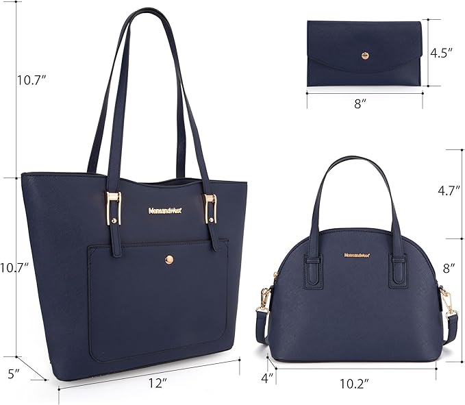 Montana West 3PCS Purses for Women Tote Bag and Wallet Set Shoulder Satchel Handbags