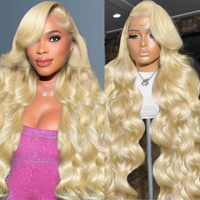 20 Inch 613 13x6 Lace Front Wigs Human Hair 200% Density 613 Body Wave Lace Front Wigs Human Hair 13x6 Blonde Wig Human Hair 613 HD Lace Front Wigs Human Hair Pre Plucked Lace Front Wigs for Women