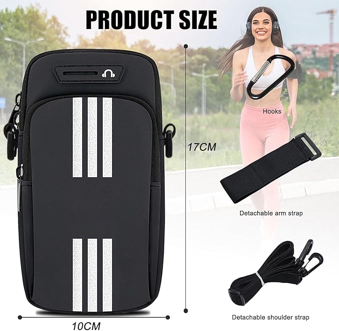 Phone Holder for Running Armband,2 Pack Cell Phone Purse Small Crossbody Bags for Women Men Kids,iPhone 16 15 14 13 12 11 Pro Max Xs 16e Xr X Plus Galaxy Ultra Arm Bands Sleeve Carrier Pouch