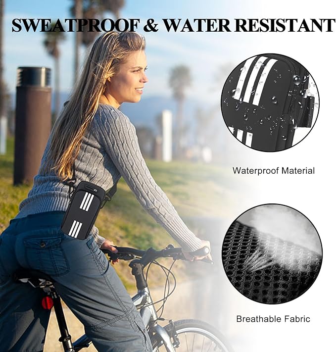 Phone Holder for Running Armband,Cell Phone Purse Small Crossbody Bags for Women Men Kids,iPhone 11 12 13 14 15 Pro Max Xs Xr X 8 7 6 Plus SE Mini Galaxy Ultra S24 Note Pouch,Sports Arm Bands