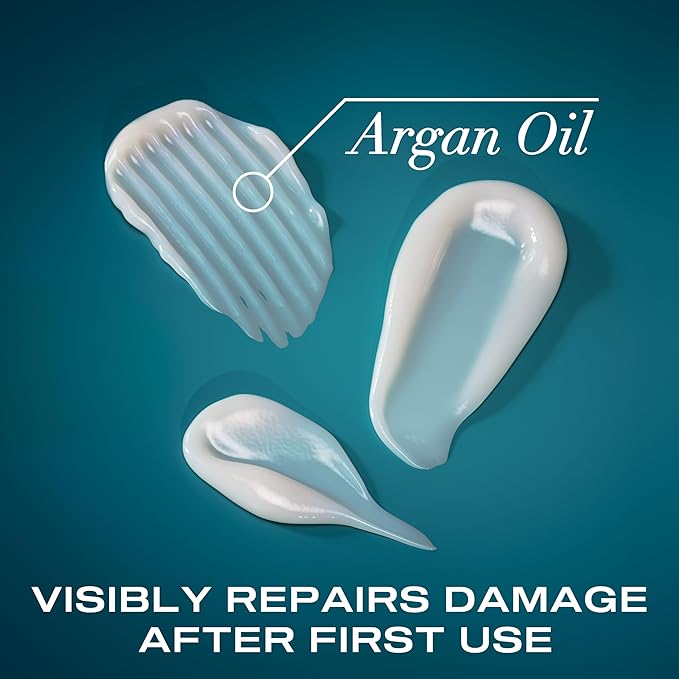 OGX Renewing + Argan Oil of Morocco Conditioner, Repair Conditioner & Argan Oil Helps Strengthen & Repair Dry, Damaged Hair, Paraben-Free, Sulfate-Free Surfactants, 25.4 fl. oz