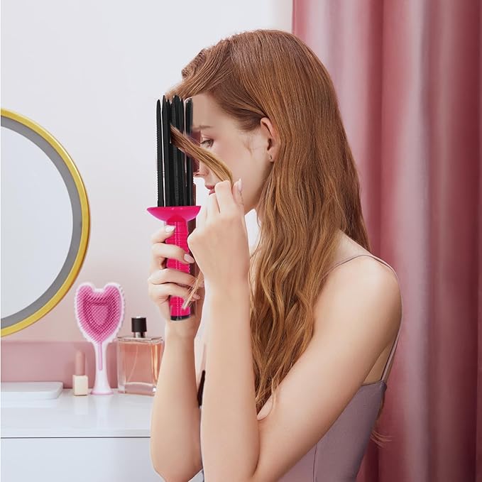 2PCS Curling Roll Comb, Curly Hair Brush for Curly Hair, Three Different Sizes of Styler for Curly Hair, Hair Curling Roll Comb, Curl Brush Hair Tools for Casual Wear or Special Events