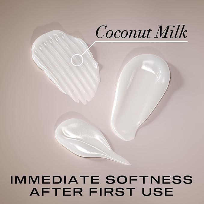 OGX Nourishing + Coconut Milk Conditioner, Hydrating & Restoring Conditioner Moisturizes for Soft Hair After the First Use, Paraben-Free, Sulfate-Free Surfactants, 25.4 fl. oz
