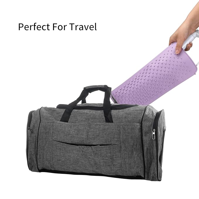 Heat Resistant Travel Mat Pouch for Hair Styling Tools - Straighteners, Curling Wands, Flat & Waving Irons (Roman Pink & Misty Mauve) - 2 Pack