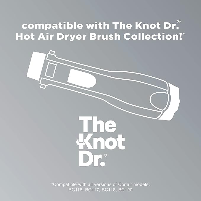 INFINITIPRO BY CONAIR The Knot Dr. Extra Small Oval Brush for Loose Curls on Short to Medium Hair, Compatible with The Knot Dr. Dryer Brushes