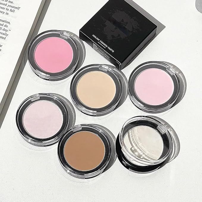 Monochrome Matte Eyeshadow Makeup Palette,Highly Pigmented Off-White Eyeshadow Palette,Matte Pressed Powder Eye shadow Makeup,Single Vegan Eye Shadow,Daily Evening Women Girls Eyeshadow Gift 06