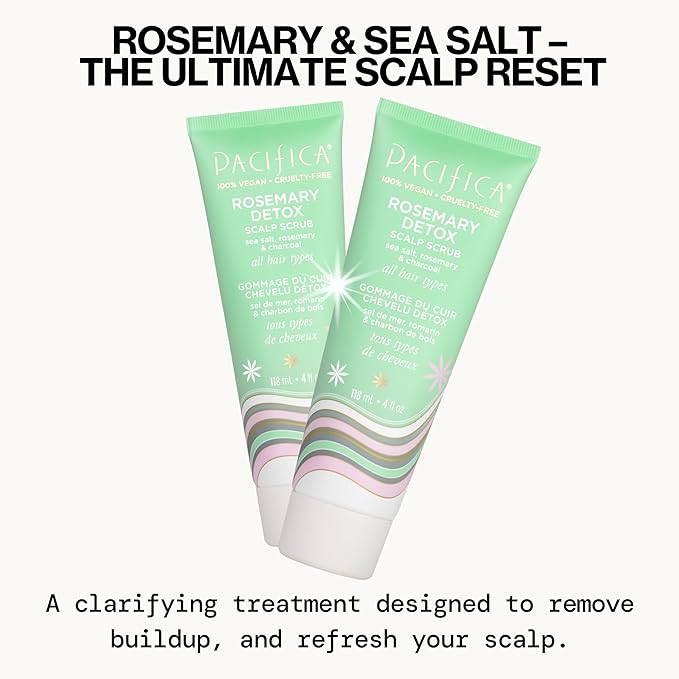 PACIFICA Rosemary Detox Scalp Scrub by Pacifica for Women - 4 oz Scrub, White