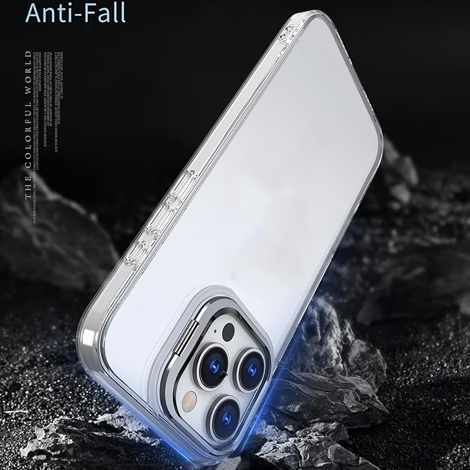 for iPhone 16 Pro Max Bumper Case Backless, Built-in Camera Cover & Kickstand Function Slim Fit No Back TPU Bumper Frame Compatible with MagSafe Shockproof (Clear)