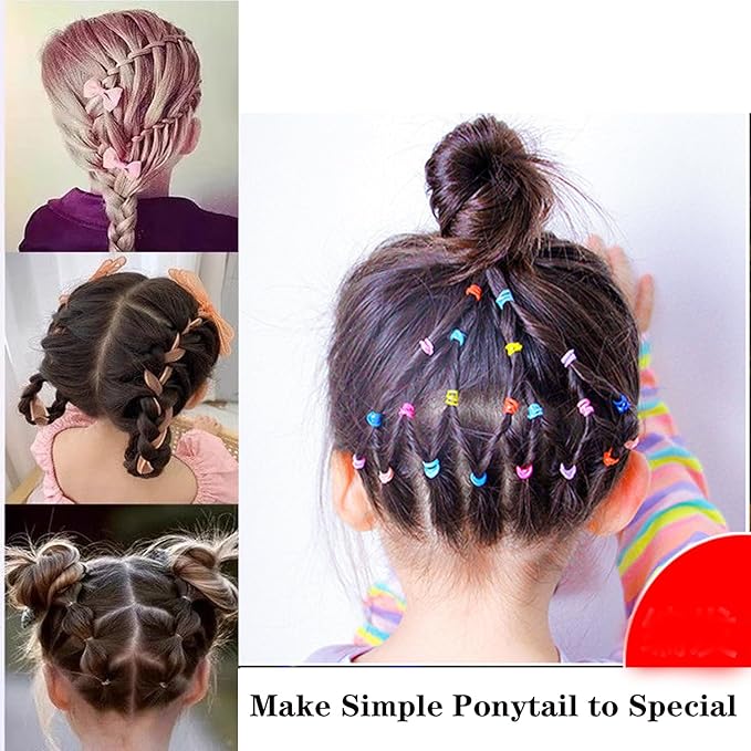 6pcs Pony Hair Tail Tools, Hair Loop Styling Tool French Braiding Hair Tool, Hair Braid Accessories Ponytail Maker for Women Girls, Ponytail Hair Pull Through Tool (2pink+2blue+2purple)