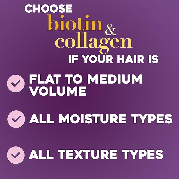 OGX Thick & Full + Biotin & Collagen Conditioner, Salon Size, 25.4 Fl Oz (Pack of 2)