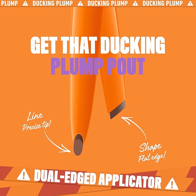 NYX PROFESSIONAL MAKEUP Duck Plump Plumping Lip Liner, Matte Pencil With Up To 10HR Wear, Swollen Spice (Warm Nude Lip Liner)