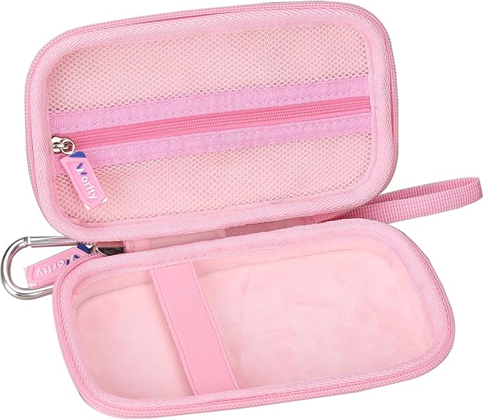 Hard Travel Case for SABANI for LOVELEDI for IAPOS for Pxwaxpy for OHOVIV for FOCHEW Portable Charger Power Bank, Storage Holder for Fast Charging Battery Protective Case (Pink)