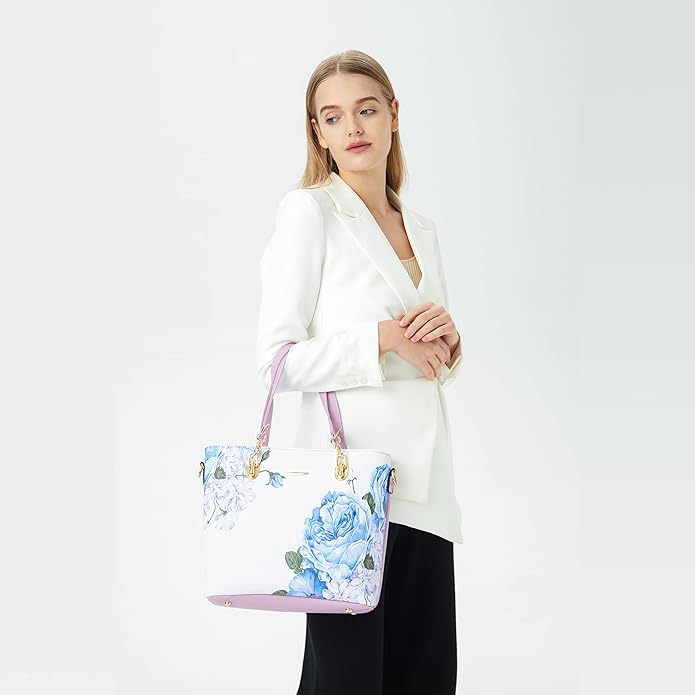 2E-youth Designer Purses and Handbags for Women Satchel Shoulder Bag Tote Top Handle Bag