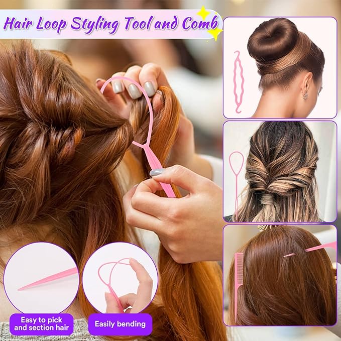 3000Pcs 28 Colors Hair Rubber Bands for Hair, Small Elastic Hair Ties with Organizer Box Mini Plastic Hair Bands Hair Loop Tool for Baby Girls Toddler Kid Hair Styling Accessories Set