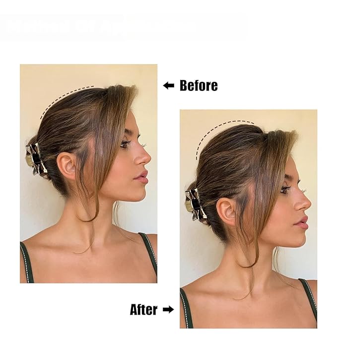 2Pcs Charming Bump It Up Volume Inserts,Bump It Up Hair Pads,Hair Styling Accessories,Do Beehive Hair Base Styling Clip Accessories for Women Lady Girl (Coffee)