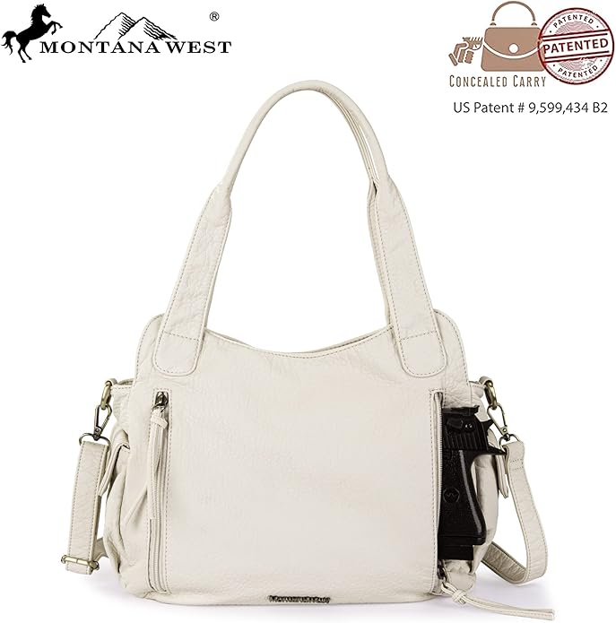 Montana West Washed Leather Hobo Bags for Women Roomy Handbags with Crossbody Strap