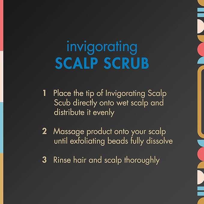 My Black is Beautiful Invigorating Scalp Scrub Treatment for Dry Scalp and Damaged Hair, Blue Ginger and Mint, 4.2 fl oz