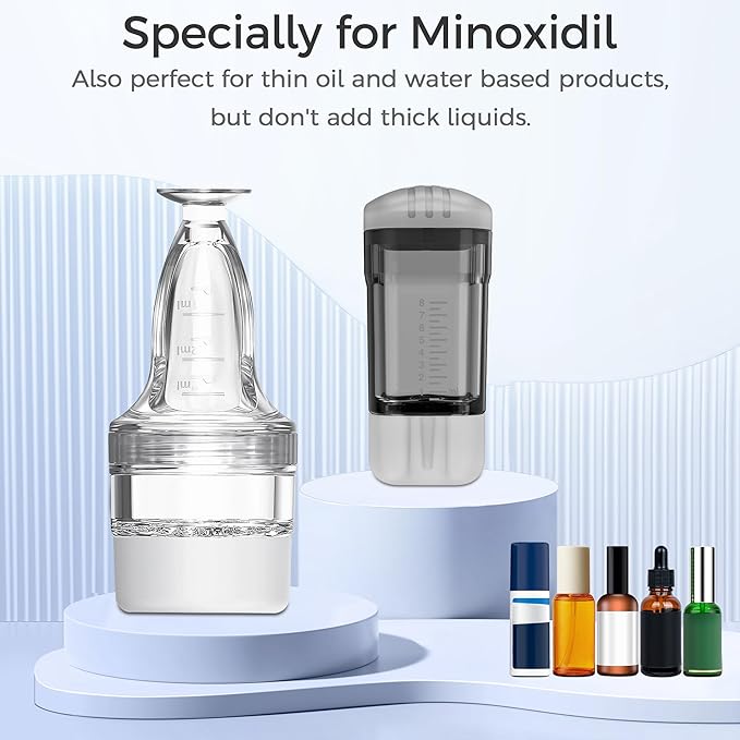 Minoxidil Applicator,2 PCS Direct to Scalp Quick Apply Root Comb Applicator Bottle for Hair Serum Applicator,Small Hair Applicator Brush Specially for Minoxidil Applicator Tool Scalp Applicator