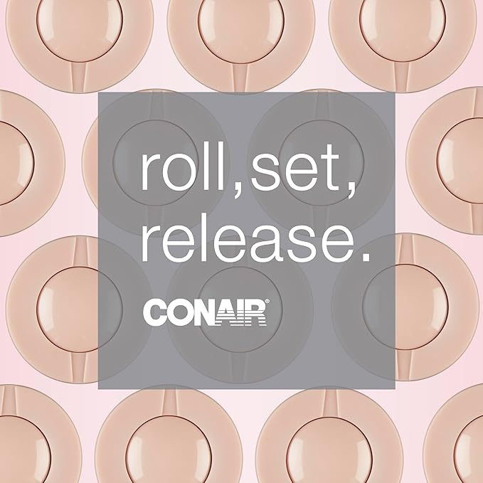 Conair Double Ceramic Hot Rollers for Long, Medium, and All Hair - Hair Curler - Hair Roller Clips Included - 1 1/2-inch Rollers