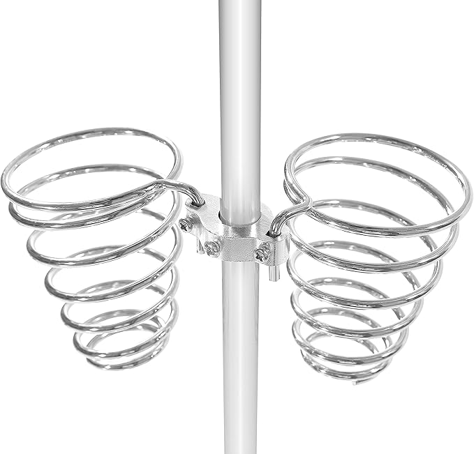Hair Dryer Stand,Twisty Style Acrylic Top Holder,Hair Styling Appliances with Tray Two Spiral Holders and Heavy Base for Hair Dryer,Flat Iron,Curling Stick,Hair Straightener,Brush (crystal)