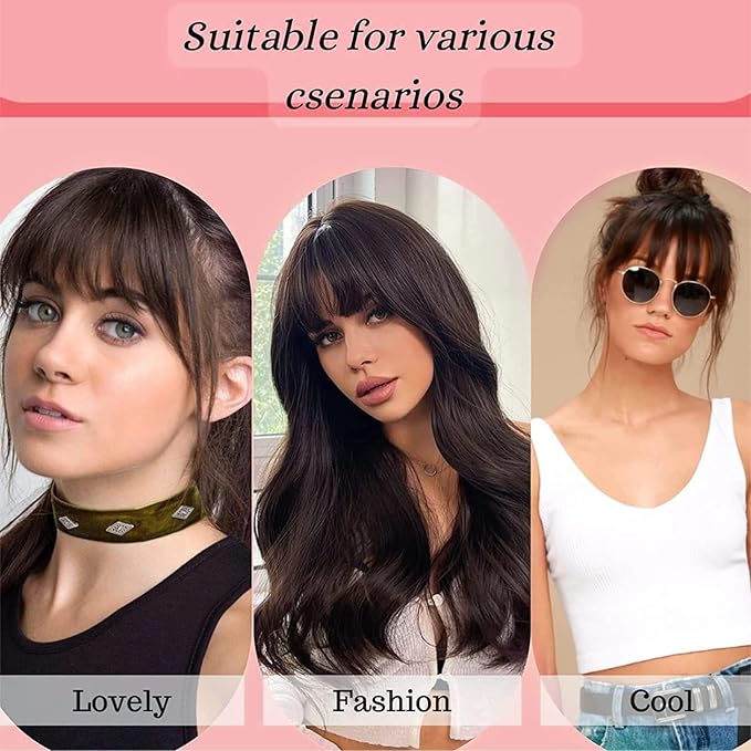 NAYOO Bangs Hair Clip in Bangs 100% Real Human Hair Extensions French Bangs Clip on Air Bangs for Women Hairpieces Curved Bangs for Daily Wear(Ash Blonde)