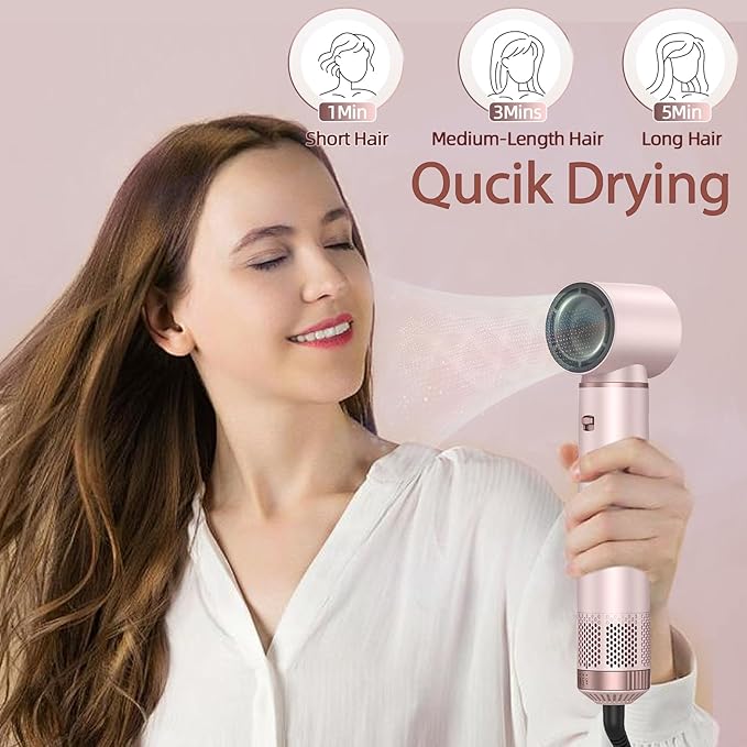 5 in 1 Hot Air Brush - Blow Dryer Brush & Air Curling Wrap Styler with Negative Ion Technology, Hair Dryer Brush for Drying, Curling, Straightening & Styling, Professional Hair Styling Tools